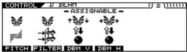 ROLAND VG-99 - Press [CONTROL ASSIGN] - 1