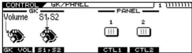 ROLAND VG-99 - Select the controller you want to set with PAGE [ ] and [F1]–[F6]. - 1