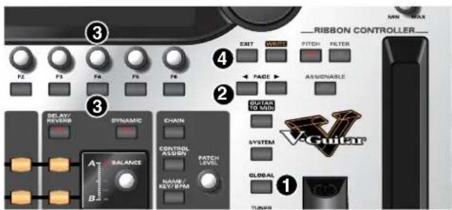 ROLAND VG-99 - Setting the Device (Amp) Connected to MAIN OUT (Output Select) - 1