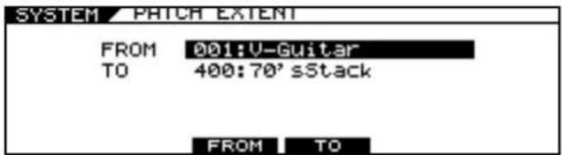 ROLAND VG-99 - Press [F6] (MISC). - 1