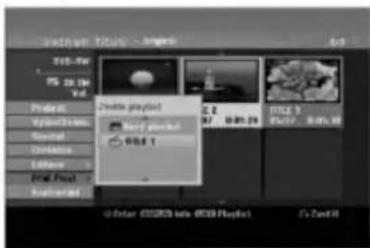 LG RH1989P1S - Přidání dalších titulů/kapitol do seznamu Playlist -RWVII RAM - 2