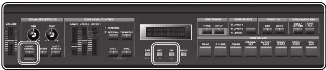 ROLAND RD-300GX - Adding Liveliness to the Sound ([SOUND CONTROL] Button) - 1