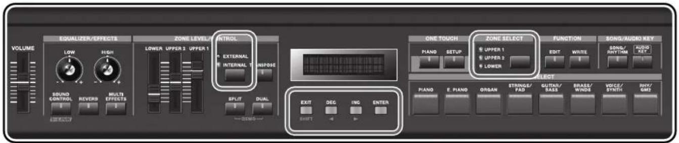 ROLAND RD-300GX - Selecting Sounds on an External MIDI Device (MSB/LSB/PC) - 1