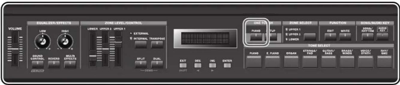 ROLAND RD-300GX - Piano Performances (ONE TOUCH [PIANO] Button) - 1