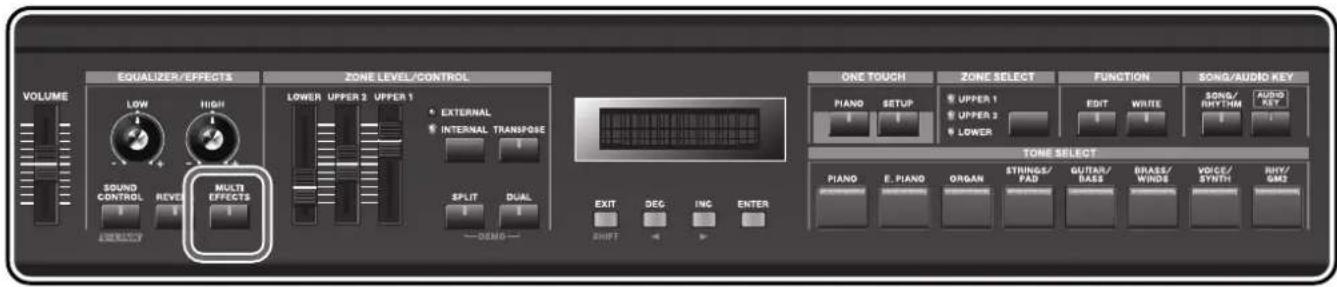 ROLAND RD-300GX - Applying Effects to the Sound ([MULTI EFFECTS] Button) - 1