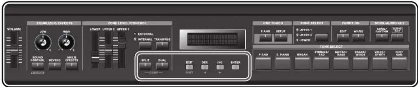 ROLAND RD-300GX - [DEC] [INC] Buttons - 3