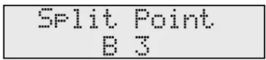 ROLAND RD-300GX - Hold down the [SPLIT] button for several seconds. - 1