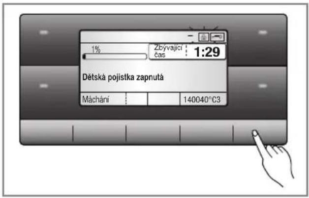 1% 1% Zbývající čas 1:29 Dětská pojistka zapnutá Máchání 140040°C3