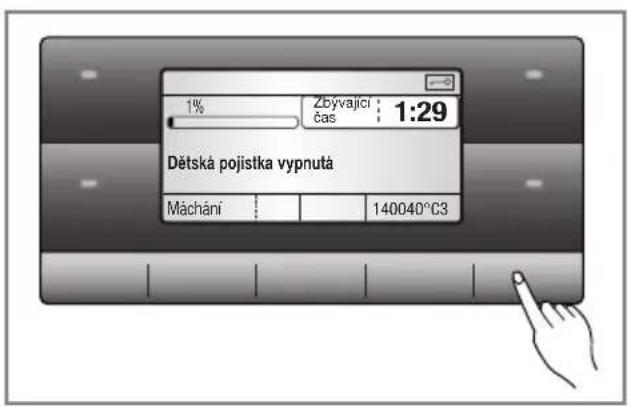 1% Zbývající čas 1:29 Dětská pojistka vypnutá Máchání 140040°C3