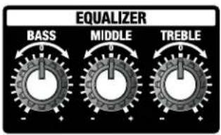 EQUALIZER BASS MIDDLE TREBLE