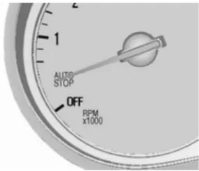 AUTO STOP OFF RPM x1000