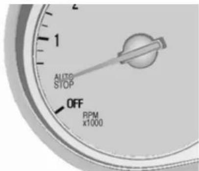 AUTO STOP OFF RPM x1000