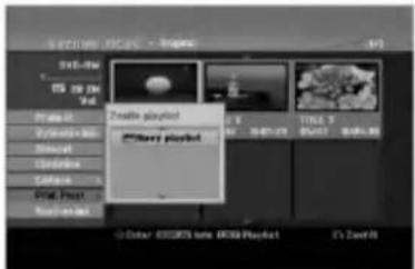 LG RH1989P2S - Vytvoření nového seznamu Playlist -RWvr RAM - 2