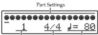 Part Settings 1 4/4 = 80