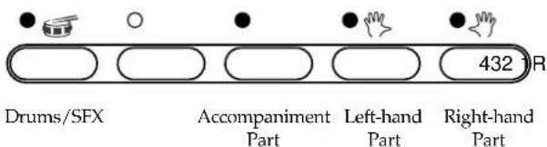 Drums/SFX Accompaniment Part Left-hand Part Right-hand Part 432 R