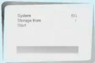 System BG Storage from 1 Start