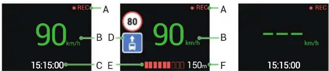 90 km/h 15:15:00 B D C E 80 90 km/h 150m REC REC A B F km/h 15:15:00