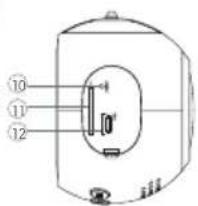 Diagram of a device with numbered labels pointing to internal components