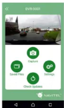 DVR 0001 Capture Saved Files Settings Check Updates NAVITEL®