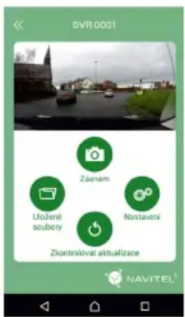 DVR.0001 Záčním Uložené soubory Nástavení Zkontrolovat aktualizace NAVITEL®
