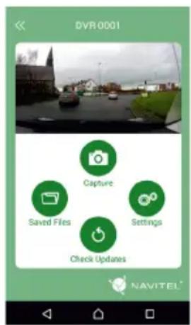 DVR 0001 Capture Saved Files Settings Check Updates NAVITEL