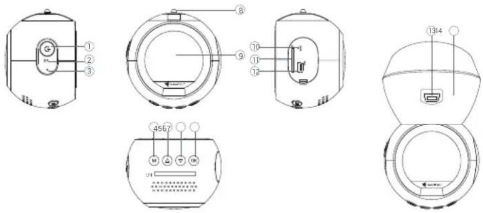 Navitel R1000 - Device layout - 1