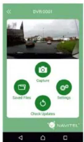 DVR 0001 Capture Saved Files Settings Check Updates NAVITEL®