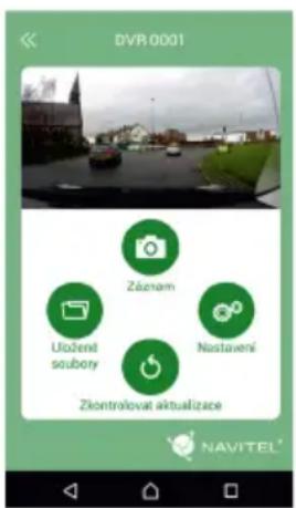 DVR 0001 Záčnám Uložení soubory Nústavení Zkontrolovat aktualizace NAVITEL®