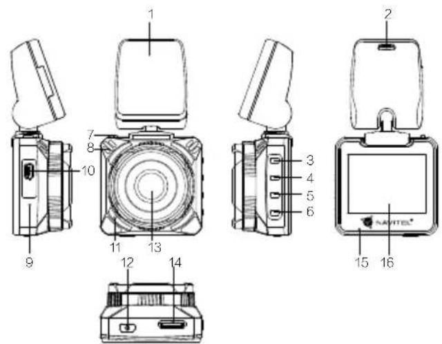 Navitel MSR700 - Seadme skeem - 1