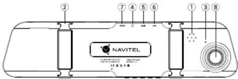 Navitel MR155 NV - Eszköz elrendezése - 2