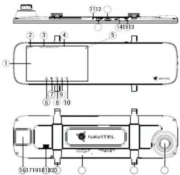1112 141513 2 3 4 5 ① 7 9 6 8 10 NAVITEL 161719181820