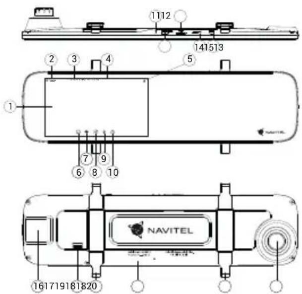 1112 141513 2 3 4 5 ① 7 9 6 8 10 NAVITEL 161719181820