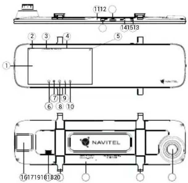 1112 141513 2 3 4 5 ① 7 9 6 8 10 NAVITEL 161719181820