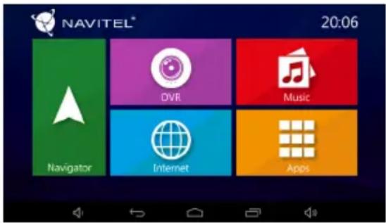 NAVITEL® 20:06 Navigator DVR Music Internet Apps