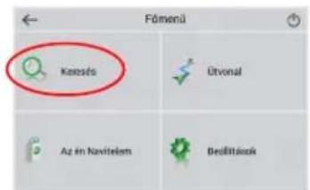 Fömenü Kesosés Ütvonal Az en Navitelem Bedőlítások