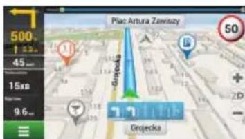 500 45 mm 15 km 9.6 mm Plac Artura Zawszy Grojecka 50 + 2D - 1.1 Grojecka