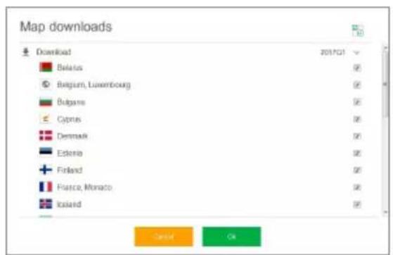 Map downloads Download 2017/021 Belarus Belgium, Luxembourg Bulgaria Cyprus Denmark Estonia Finland France, Monaco Iceland Cancel OK