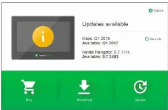 Updates available Maps: Q1 2016 Available: Q1 2017 Navitel Navigator: 9.7.1114 Available: 9.7.2493 Options Buy Download Update