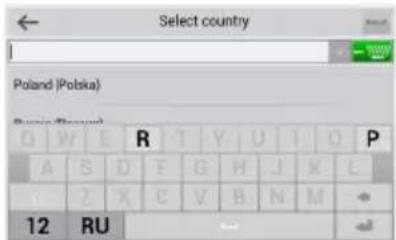 Select country Poland (Polska) R T Y U I O P A S D F G H J X L ? X C V B N M 12 RU