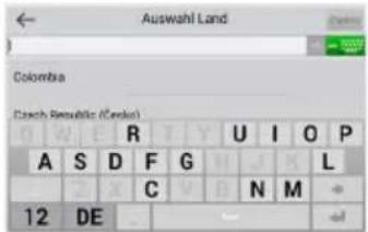 Auswahl Land Colombia Czech Republic (Cardio) A S D F G I J O P 12 DE