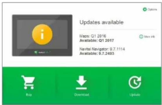 Updates available Maps: Q1 2016 Available: Q1 2017 Navital Navigator: 9.7.1114 Available: 9.7.2493 Buy Download Update
