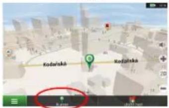 Screenshot of a 3D map interface showing labeled locations including 'Kurtosis-Hat' and 'Norden', with a green icon highlighting a location.