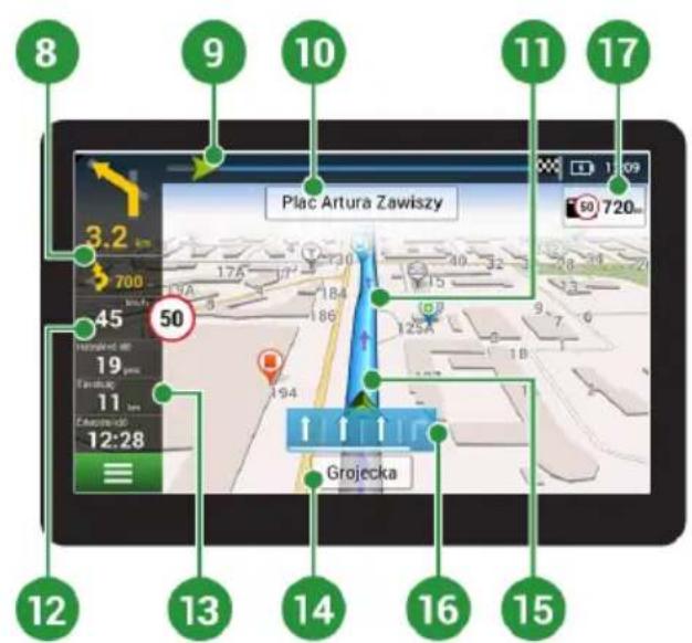 8 9 10 11 17 Plac Artura Zawiszy 3.2 km 700 45 50 19 11 12:28 Grojecka 12 13 14 16 15