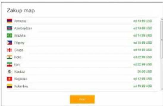 Zakup map Amexa od 10.99 USD Azerbaijan od 10.99 USD Brazyls od 14.99 USD Filipny od 18.99 USD Grupa od 10.99 USD Inde od 22.99 USD Iran od 22.99 USD Kazukat 25.00 USD Kirgistan od 12.99 USD Kokimba od 18.99 USD