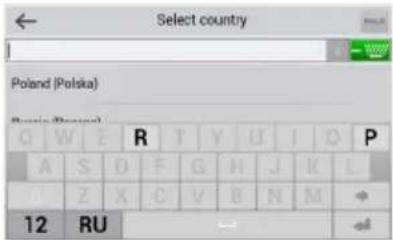 Select country Poland (Polska) R T Y U I D P A S D F G H J K L B Z X C V B N M 12 RU