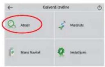 Galverá izvělné Atrast Madruts Mars Navitel Iestatičjumi