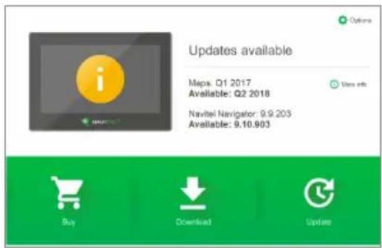 Updates available Maps: Q1 2017 Available: Q2 2018 Navitel Navigator: 9.9.203 Available: 9.10.903 Options Buy Download Update