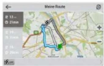 Meine Route R 12... @ 21min R 20... @ 11min R 16... @ 25min + - - -
