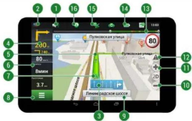 2 1 16 15 14 13 Пулковская улица 80 200 740 80 8мин 3.7_ Леним радское шоссе 13:03 12 11 10 9 8 7 6 5 4
