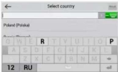 Select country Poland (Polska) R T V U I O P A S D F G H J K L Z X C V B N M 12 RU